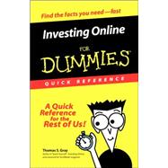 Investing Online For Dummies<sup>®</sup> Quick Reference