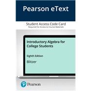 Pearson eText Introductory Algebra for College Students -- Access Card