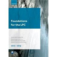 Foundations for the LPC 2012-13