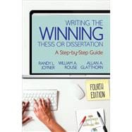 Writing the Winning Thesis or Dissertation,9781544317182