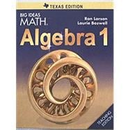 Big Ideas Math: A Common Core Curriculum Algebra 1 Dynamic Student Resources Online (1-year access)