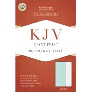KJV Giant Print Reference Bible, Mint Green LeatherTouch