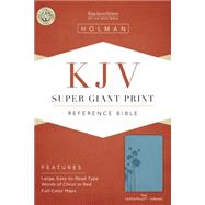 KJV Super Giant Print Reference Bible, Teal LeatherTouch Indexed