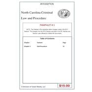 North Carolina Criminal Law and Procedure-pamphlet