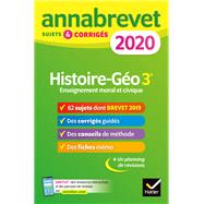 Annales du brevet Annabrevet 2020 Histoire Géographie EMC 3e