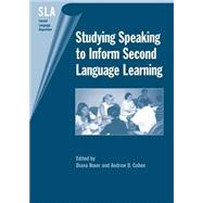 Studying Speaking to Inform Second Language Learning