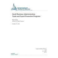 Small Business Administration Trade and Export Promotion Programs