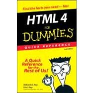 HTML 4 For Dummies<sup>®</sup>: Quick Reference, 2nd Edition
