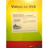 Videos on DVD for Statistics Informed Decisions Using Data,9780321577214 Videos on DVD for Statistics Informed Decisions Using Data,9780321577214