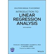 Solutions Manual to accompany Introduction to Linear Regression Analysis