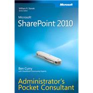 Microsoft Sharepoint 2010 Administrator's Pocket Consultant