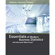 Bundle: Essentials of Modern Business Statistics with Microsoft Excel, Loose-leaf Version, 6th + MindTap Business Statistics, 1 term (6 months) Printed Access Card