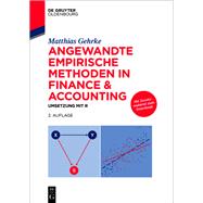 Angewandte empirische Methoden in Finance & Accounting book cover, ISBN 9783110767223
