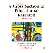 A Cross Section of Educational Research