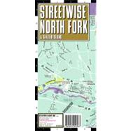 Streetwise North Fork Map - Laminated City Street Map of North Fork, NY : Folding pocket size travel map with integrated LIRR tracks and Jitney Stops