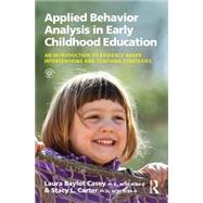 Applied Behavior Analysis in Early Childhood Education