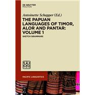 The Papuan Languages of Timor, Alor and Pantar