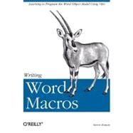 Writing Word Macros