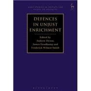 Defences in Unjust Enrichment