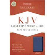 KJV Large Print Personal Size Reference Bible, Cobalt Blue LeatherTouch