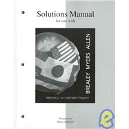 Solutions Manual to accompany  Principles of Corporate Finance