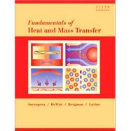 Fundamentals of Heat and Mass Transfer, 6th Edition