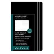 Moleskine 2012 18 Month Weekly Notebook Planner Black Hard Cover Pocket