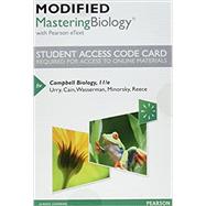 Modified Mastering Biology with Pearson eText -- Standalone Access Card -- for Campbell Biology
