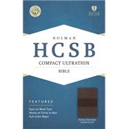 HCSB Compact Ultrathin Bible, Brown/Chocolate LeatherTouch