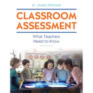 Classroom Assessment What Teachers Need to Know with MyEducationLab with Enhanced Pearson eText, Loose-Leaf Version -- Access Card Package