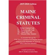 Maine Criminal Statutes 2019-2020