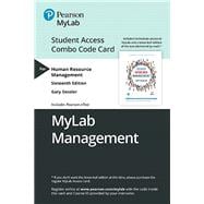 MyLab Management with Pearson eText -- Combo Access Card -- for Human Resource Management