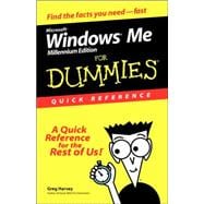 Microsoft<sup>®</sup> Windows<sup>®</sup> Me For Dummies<sup>®</sup> : Quick Reference, Millennium Edition