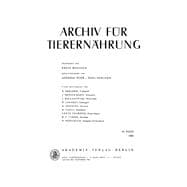 Archiv für Tierernährung. Band 15, Heft 1–6