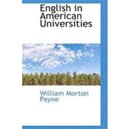 English in American Universities