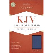 KJV Large Print Ultrathin Reference Bible, Cobalt Blue LeatherTouch, Indexed