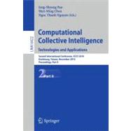 Computational Collective Intelligence. Technologies and Applications : Second International Conference, ICCCI 2010, Kaohsiung, Taiwan, November 10-12, 2010. Proceedings, Part II