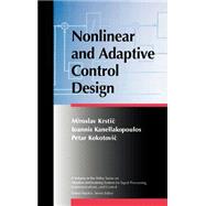 Nonlinear and Adaptive Control Design,9780471127321