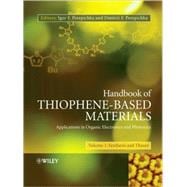 Handbook of Thiophene-Based Materials Applications in Organic Electronics and Photonics, 2 Volume Set,9780470057322