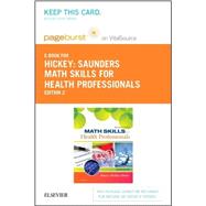 Saunders Math Skills for Health Professions Pageburst E-book on Vitalsource Retail Access Card