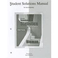 Student's Solutions Manual to accompany Elementary Statistics: A Brief Version
