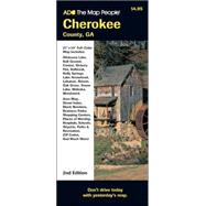 Map Cherokee County, Georgia Pocket
