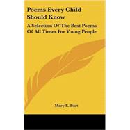 Poems Every Child Should Know : A Selection of the Best Poems of All Times for Young People