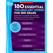 180 Essential Vocabulary Words for 3rd Grade Independent Learning Packets That Help Students Learn the Most Important Words They Need to Succeed in School