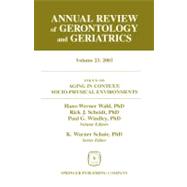 Annual Review of Gerontology and Geriatrics 2003