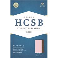 HCSB Compact Ultrathin Bible, Pink/Brown LeatherTouch