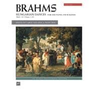 Brahms Hungarian Dances for One Piano, Four Hands