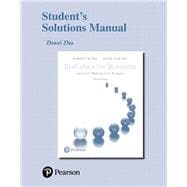 Student's Solutions Manual for Statistics for Business Decision Making and Analysis