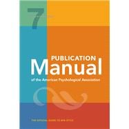 Publication Manual of the American Psychological Association