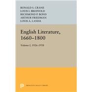 English Literature 1660-1800